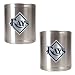 Tampa Bay Rays MLB 2pc Stainless Steel Can Holder Set- Primary Logo by Great American Products