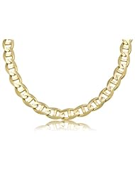14K Solid Yellow Gold Mariner Link Chain / Necklace 11mm Wide 20" inch Long - Weighing 80.4 Gr.