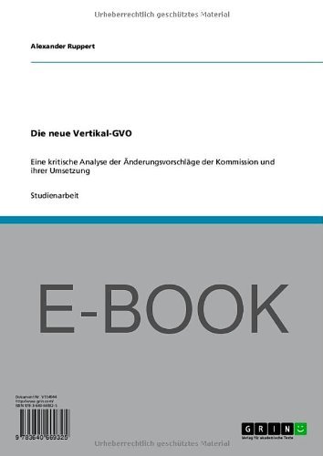 Die neue Vertikal-GVO (German Edition)