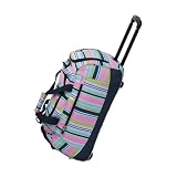Roller Duffle - Navy Stripe by Room It Up