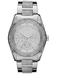 Armani Exchange White Marbled Multifunction Womens watch #AX5076
