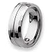 Polished Faceted Tungsten Carbide Ring (8.0 mm) - Sizes 7-13