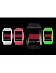 Youyoupifa Black Dial White Silicone Touch Screen LED Sports Wrist Watch£¨Unisex£©