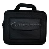 Black Cube Series with Slide Zipper Front Pocket Cover Hard Case Notebook Protector Bag for 12" Inch Laptop