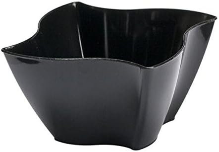 Mini Ware Large Plastic Wave Bowl Black/Case of 288