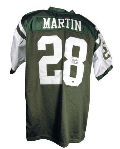Curtis Martin New York Jets Autographed Authentic Green Jersey