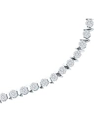 3.0CT-DIA FLOWER BRACELET