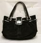 Kooba Natasha Chocolate Suede Bag Purse Handbag