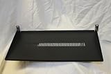 Cantilever Server Shelf Vented Shelves Rack Mount 19" 1U Black 10" (250mm) deep