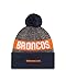 New Era NFL Denver Broncos 2016 Youth Reverse Team Color Sport Knit Beanie, One Size, Blue/Gray