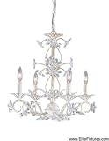 Abbie Collection Hand Cut Crystal Chandelier