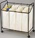 4 Bag Sorter, Bronze, natural Bags, casters