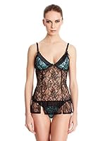 Jean Louis Scherrer Top (Turquesa / Negro)