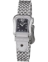 Fendi B. Fendi Ladies Stainless Steel Black Dial Watch F386210