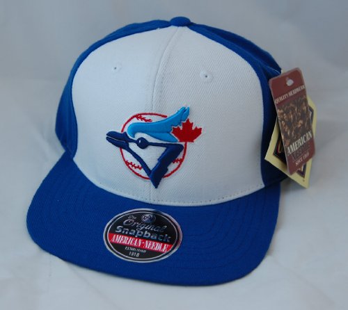 MLB Men's Toronto Blue Jays Cooperstown 400 Snapback Cap (White/Royal, Adjustable)
