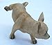 Collectible Badges Peeing Tan Chihuahua Dog Lawn Garden Statue - 4.5