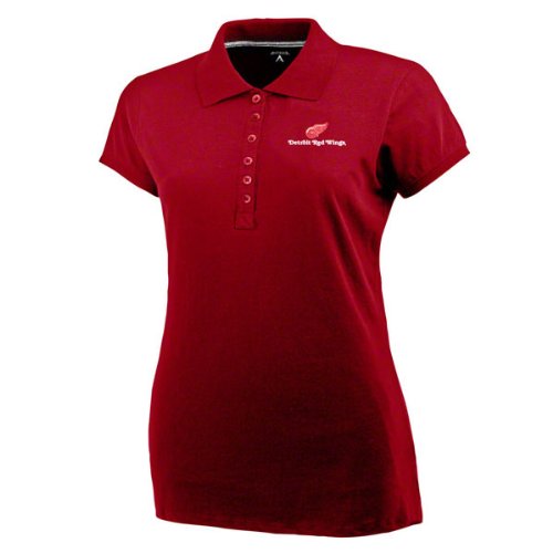 Detroit Red Wings Women's Spark Red Fashion Polo Shirt