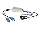 Produkt-Bild: 1524-08 Audi / Seat / Skoda / VW ISO-Antennenadapter 2x Fakra (Z) mit Phantomeinspeisung und Diversity