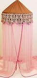 Bacati - Damask Pink and Chocolate Bed Canopy