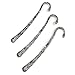 20pcs Lalang Alloy Silvery Plated Smooth Carved Bookmark Metal Charms for Beading 8cm