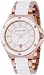 Michael Kors Quartz White Dial Rosegold White Band - Women's Watch MK5261