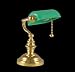 Dollhouse Miniature Table Office Lamp Green Shade #YL1096
