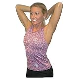 Danskin Galaxy Stripe Racer Back Tank