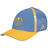 adidas Denver Nuggets Light Blue On-Court Flex Fit Hat