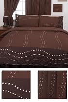 Monaco Chocolate Double Duvet Cover Set