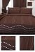 Monaco Chocolate King Size Duvet Cover Set