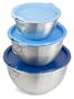 Tovolo Stainless Bowls with Lids, Set of 3