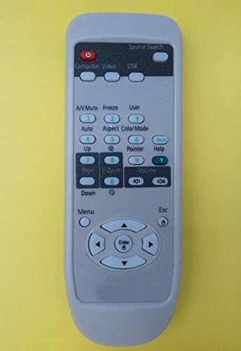 TOP Quality Generic Universal Compatible Replacement Projector Remote Control Fit For EPSON Projector EX70 Brand New 250 Days Warranty by GGRC