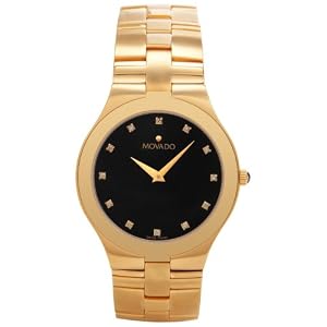 Movado Men's Juro Gold-Plated Diamond Accented Watch #0605897