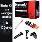 elektronische Zigarette von RICCARDO® im günstigen Set Modell R101 classic - Inhalt