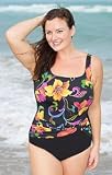 Longitude Polynesia Plus Size One Piece Swimsuit - Plus Size Swimwear Plus Size Swimsuits
