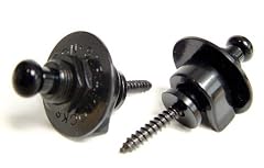 Guitar Strap Locks: Black Strap Lock system for Guitar and Bass