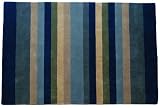 Jovi HomeTailored Multicolored Stripe Hand-Tufted Rug 5-Foot by 8-Foot, Horizon