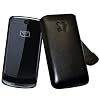 Suncase Ledertasche (Lasche mit R�ckzugfunktion) f�r Motorola Gleam schwarz