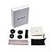 OldShark S3 HD 180 Degree Fish Eye Lens+0.35X Super Wide Angle Lens+15X Macro Lens Cellphone Lens Clip On Camera Lens Kits for iOS Android Smartphones