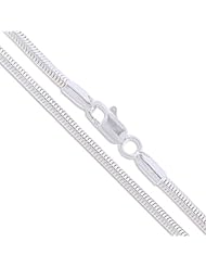 Sterling Silver Snake Chain 2.5mm Solid 925 Italy New Brazilian Necklace 24"