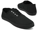 New Womens Lace Up Canvas Pumps Plimsoles Flat Shoes
