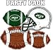 Celebrate with your favorite team with this Party Pack of 15 Mylar balloons, with team logos officially liscensed by the NFL. Comes with (7) Team Football balloons, (3) Team Helmet Balloons, (3) 18" Football Balloons, and (2) 26" Football Baloons. Great for all types of parties.