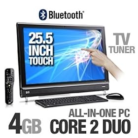 HP TouchSmart IQ804 KT457AAR#ABA Desktop (Factory Recertified) - Black by HP