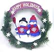 Philadelpia Phillies 20" Team Snowman Wreath - Baseball Sports Merchandise