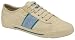 Gola Women's Dice Canvas Lace Ecru/Powder Blue Cla043 3 Uk Regular
