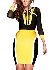 Sexy Cocktail Long Sleeves Sheer Bandage Dress/Bodycon Dress/Club Dress/Party Dress/Wedding Dress 