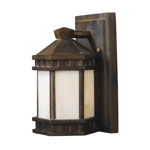 ELK Lighting 64020-1 Mission Abbey Outdoor Sconce, Hazelnut