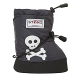 Stonz Baby Booties - Skull & Cross Bones Grey