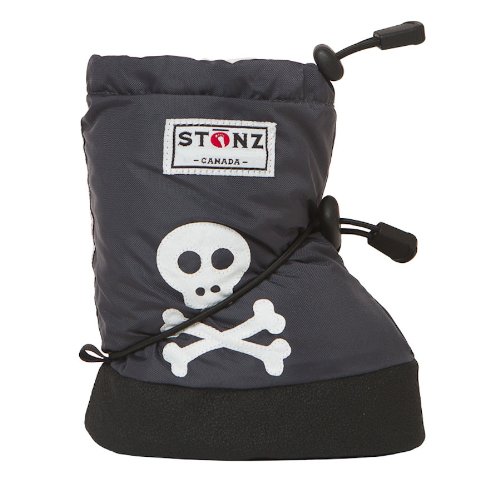 Stonz Baby Booties - Skull & Cross Bones Grey
