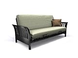 IMAGE OF American Furniture Alliance Florenzia Metal/Wood Frame Full, Black Lacquer